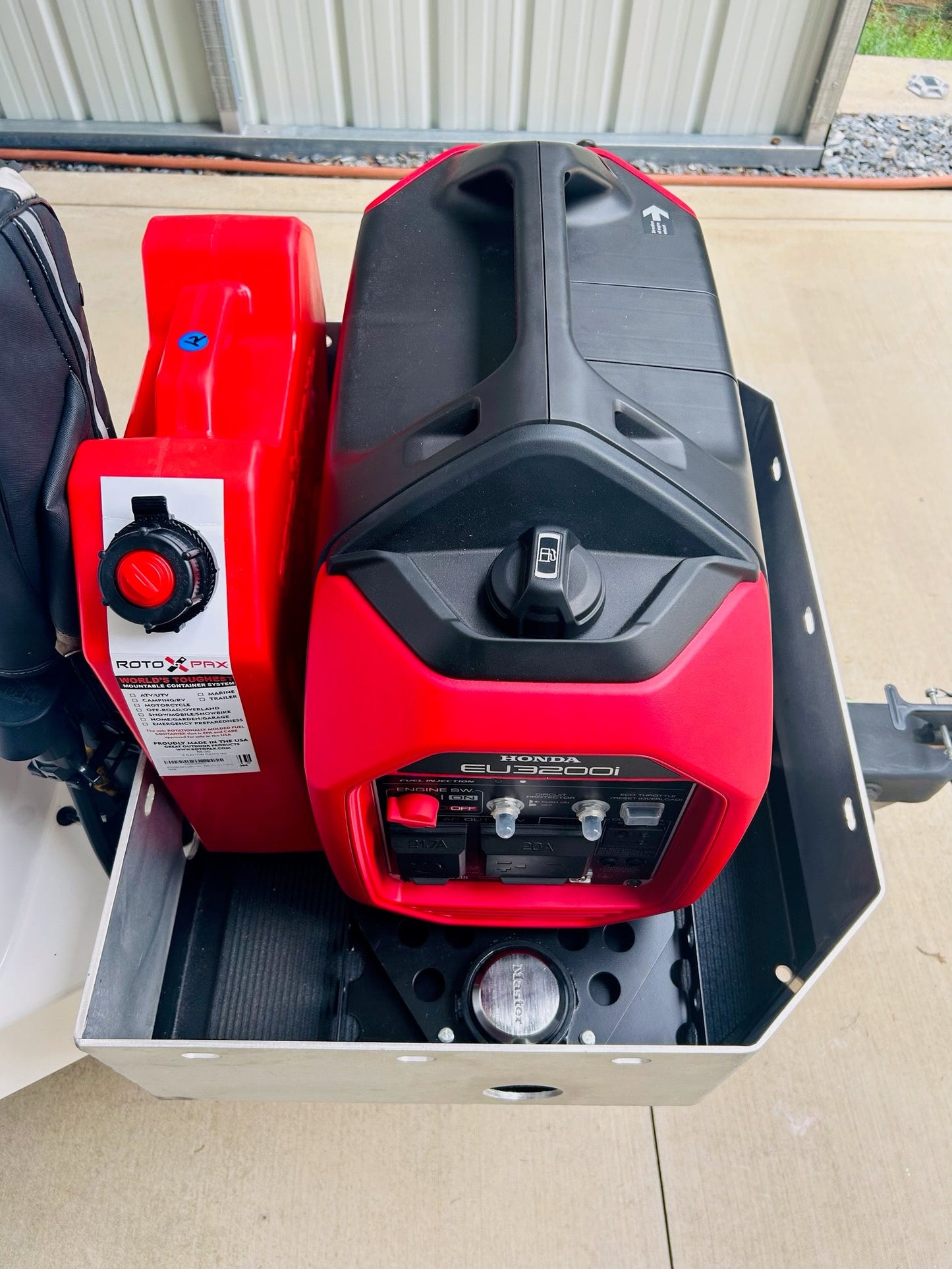 Generator Tray | Heavy Duty Basket Locking for RV, Camping and Trucks