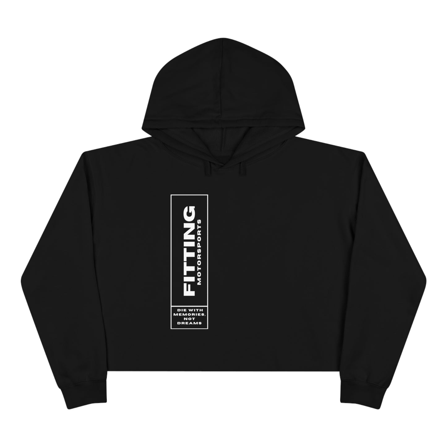 Vertical FM Crop Hoodie