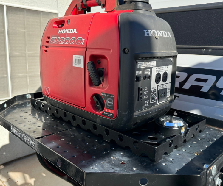 Generator Tray | Heavy Duty Basket Locking for RV, Camping and Trucks